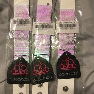 Iridescent White/pink Wrap $4 Each